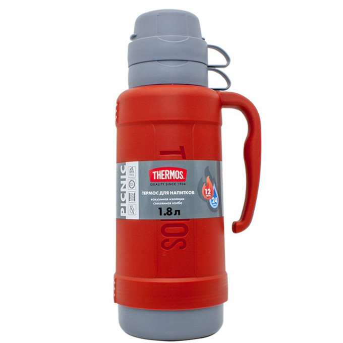 Термос для напитков THERMOS PICNIC 40-180 1,8 л, красный 674159